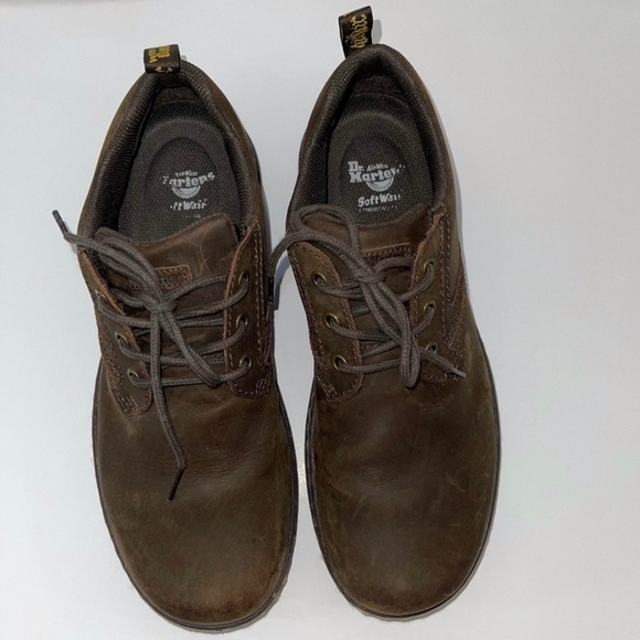 Pre-Owned Brown Dr. Martens AirWair Mens Size 11M AW004 Gilmer Leather Shoes - Picture 2 of 7